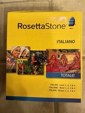 ROSETTA STONE Italiano Totale Levels 1-4 Italian Language Open Box