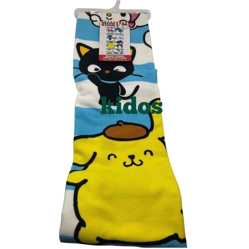 Hello Kitty и друзья пляж бассейн полотенце 27 дюймов x 54 дюйма - Изображение 2 из 3