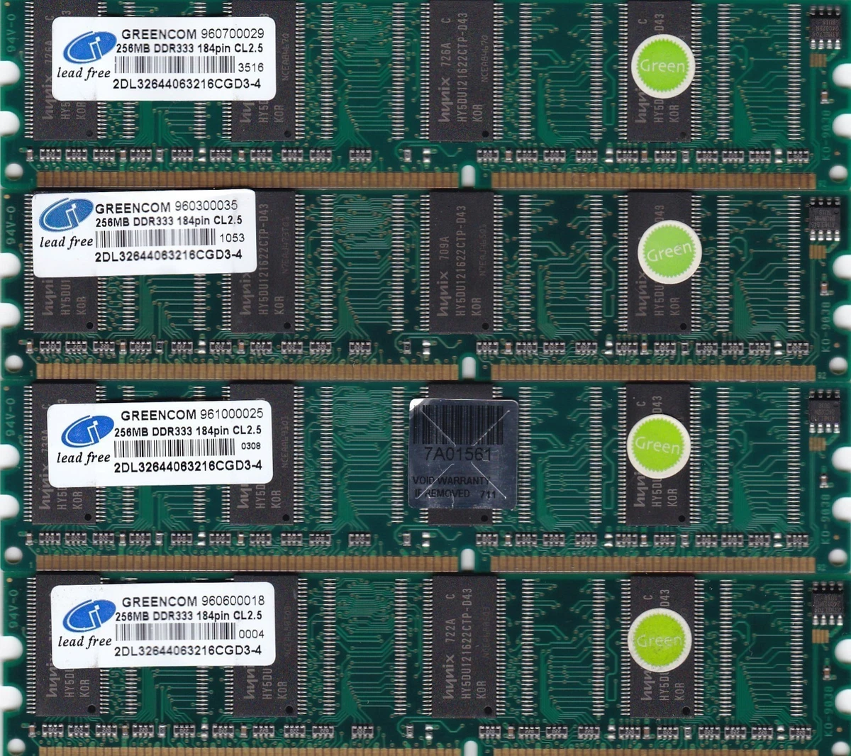 PC-2700 (DDR-333) Bus Speed DDR1 SDRAM Computer 256 MB Capacity