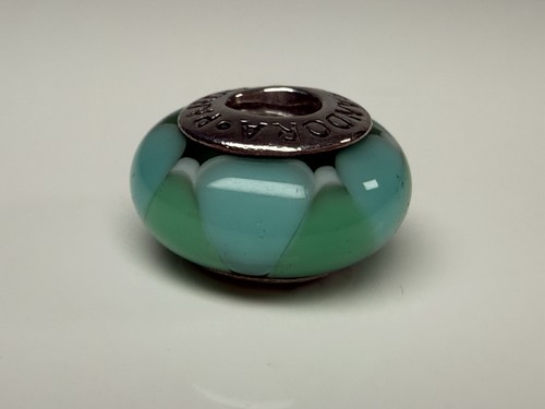 Pandora Moments Captivating Green Glass Charm Bead Silver 925 790636 - 第 1/6 張圖片