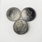 Lot of 3 x 1921 -S, P Morgan Silver Dollar Circulated 90% Silver