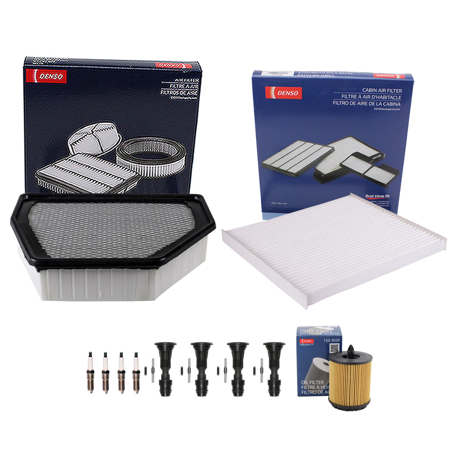 Denso Tune Up Kit 4 Spark Plugs  Boots Kit for Saturn Vue 2.4L L4 2008-2010