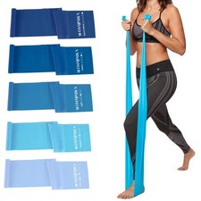 5 Pcs Professional Resistance Bands. Latex-, Elastic Band, Work Out Bands, St...