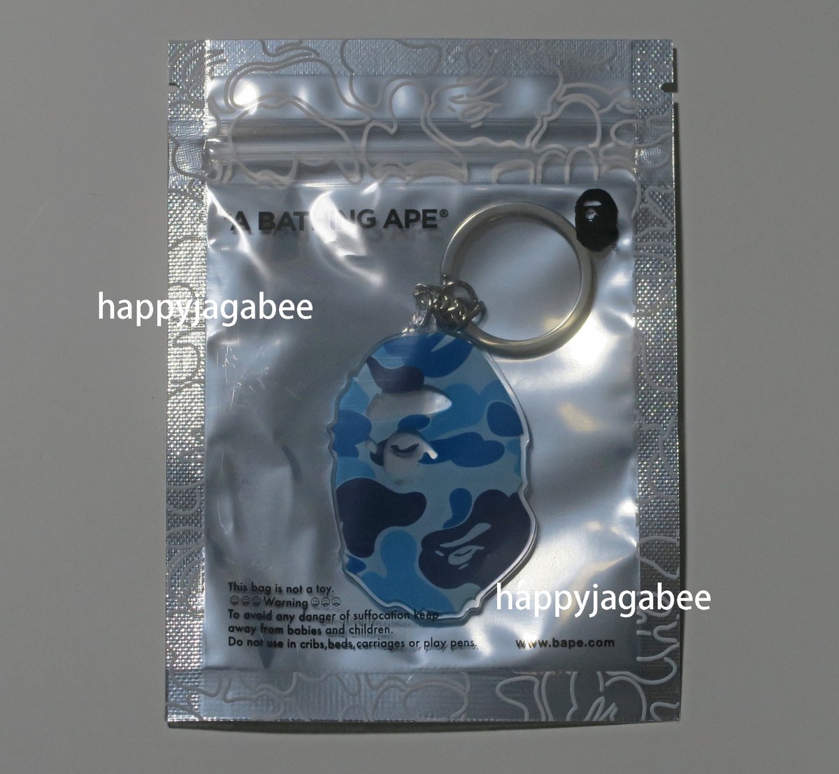 A BATHING APE Men's Goods ABC CAMO APE HEAD ACRYLIC KEYCHAIN
