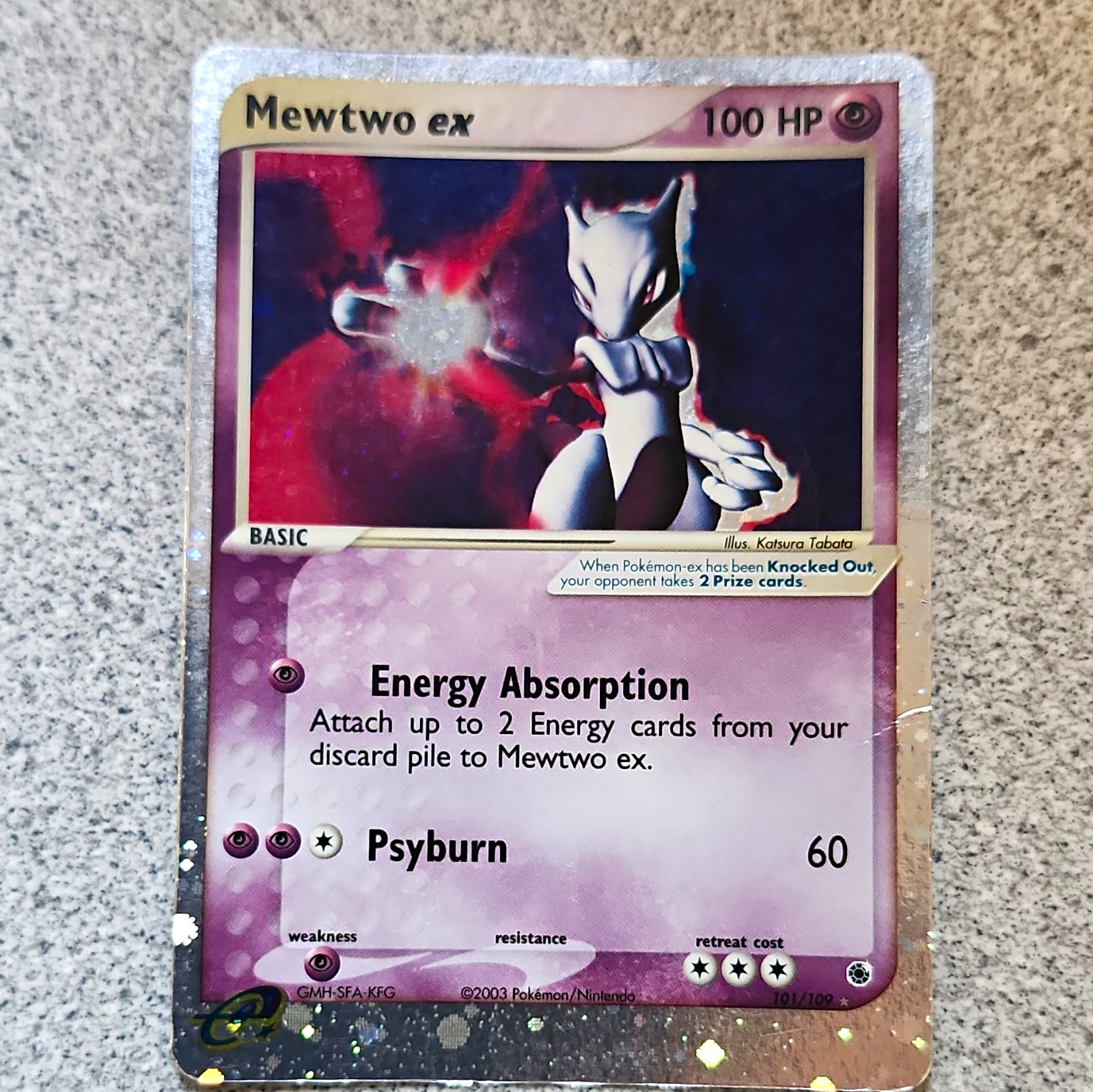 The Pokémon Company Mewtwo ex 101/109 EX Ruby & Sapphire Holo 2003 100HP UR