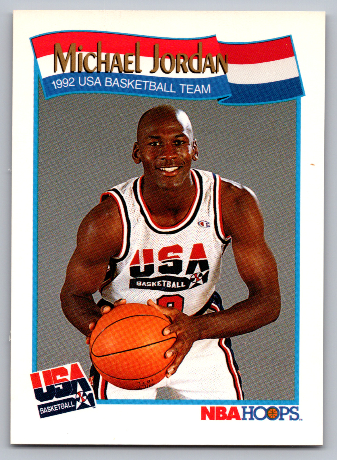 1991-92 HOOPS #579 MICHAEL JORDAN USA