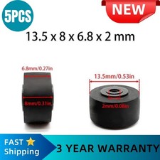 5PCS Cassette Tape Recorder Pinch Roller Wheel Rubber Pressure Belt Pulleys