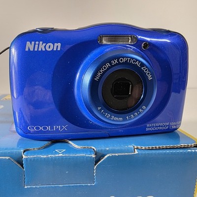 Nikon Coolpix S33 Blue 13.2MP Digital Camera (w/Vera Bradley Case, 2GB SD, Bat.)