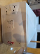 APC Back-UPS Pro Battery Backup BP420S Used, No Battery Included. White Case