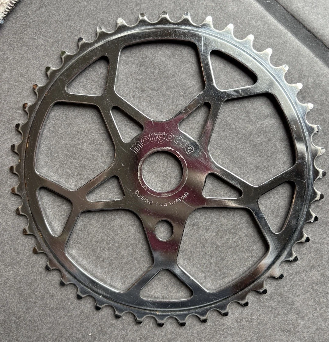NOS old bmx 44T チェーンリング mongoose クワハラ NOS MONGOOSE BMX