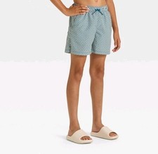 Art Class Boys Two Toned Checkered Trunks Size S 6/7