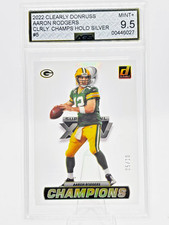 2022 Clearly Donruss Aaron Rodgers Champions Holo Silver /10 #CC-5 AGS 9.5