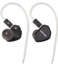 KEFINE Klean in-Ear Monitors, IEMs for Gaming, 10mm DLC No Mic 3.5mm Black