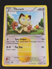 Pokemon TCG Meowth 102/101 Noble Victories Secret Rare Holo MP+