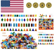 Polished 1050-Piece Mixed Shape Mosaic Tiles for Professional Art Creations