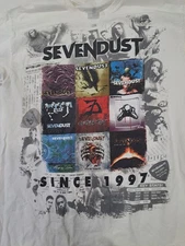 Since 1997 Sevendust Band America Tour Shirt White Unisex S-5XL 1J0358