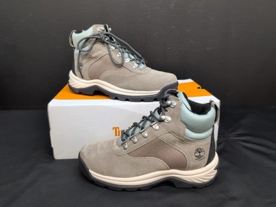 Timberland White Ledge Lace-Up Waterproof Hiking Boots Women's 7.5 M Taupe Gray