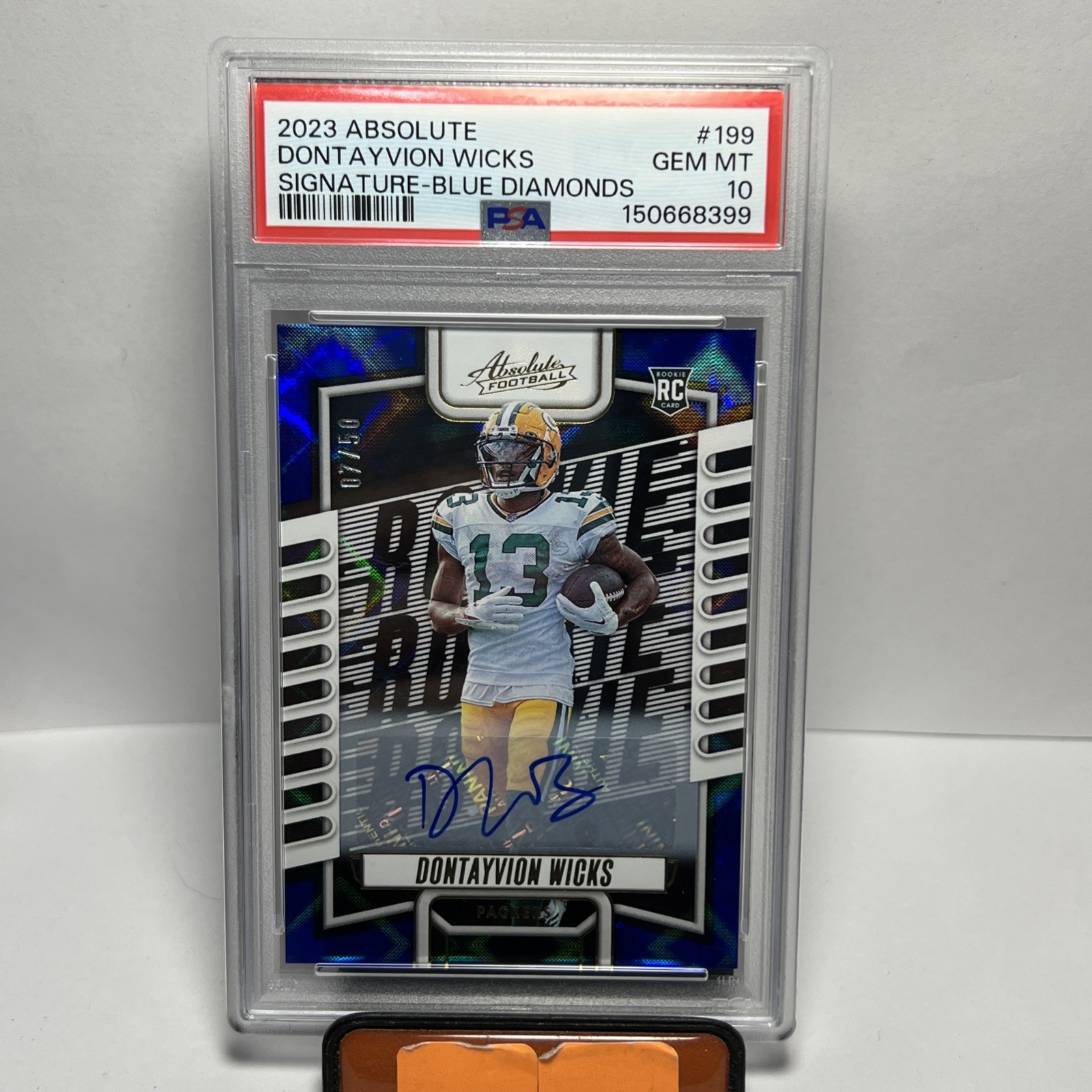 Dontayvion Wicks Panini Absolute #199 Autograph
