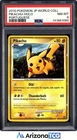 Pokemon 2010 Pikachu Holo World Collection Portuguese PSA 8