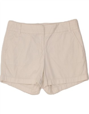J. Crew Damen Chino Shorts US 8 Medium W30 weiß Baumwolle CH89