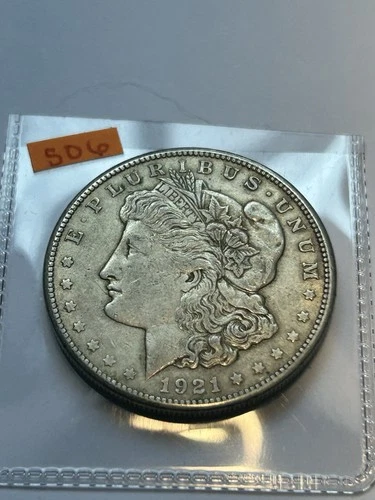 1921-S Morgan Silver Dollar, 90% VF
