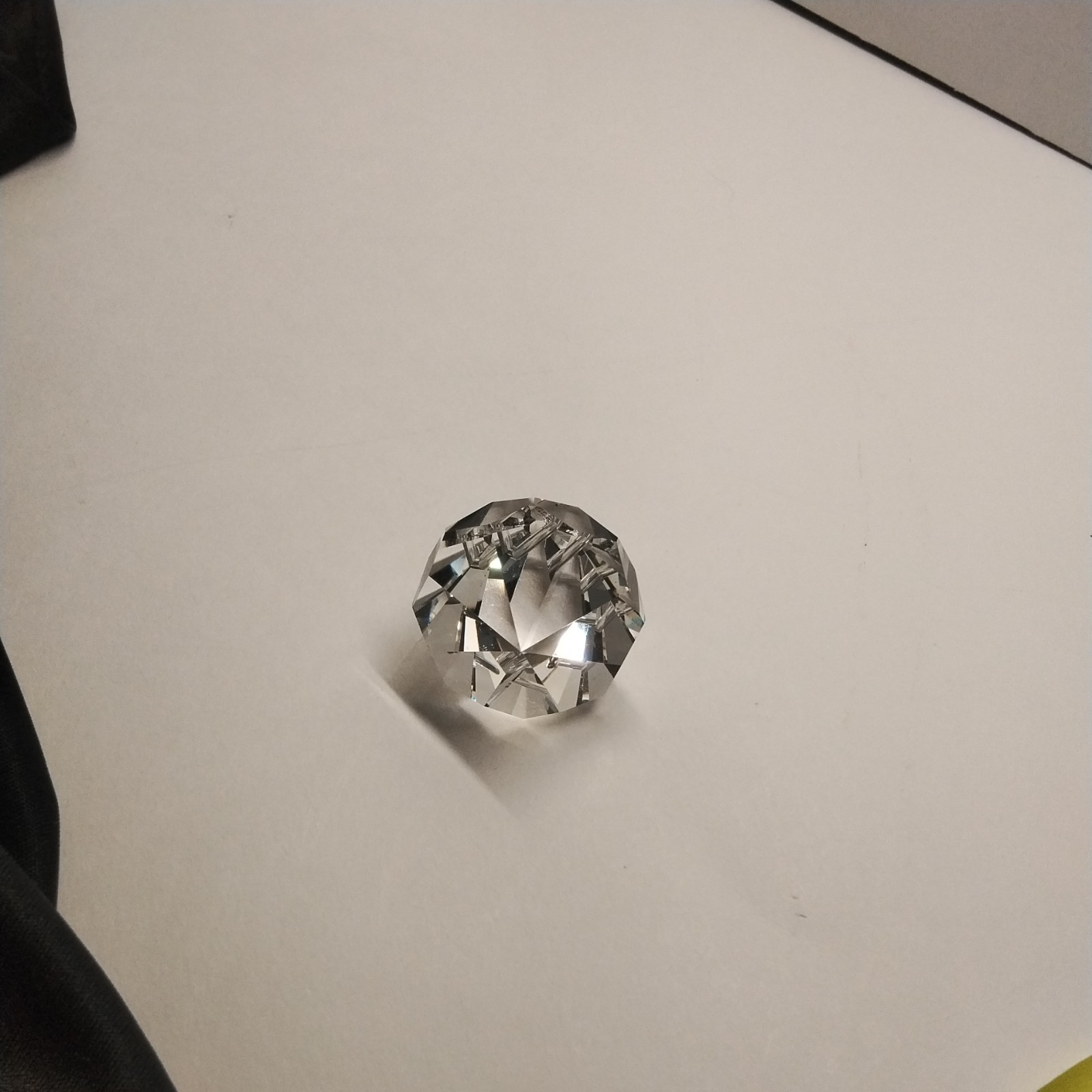 A Faceted Crystal Decorative Object , possible Paper Weight, by OlegCassini