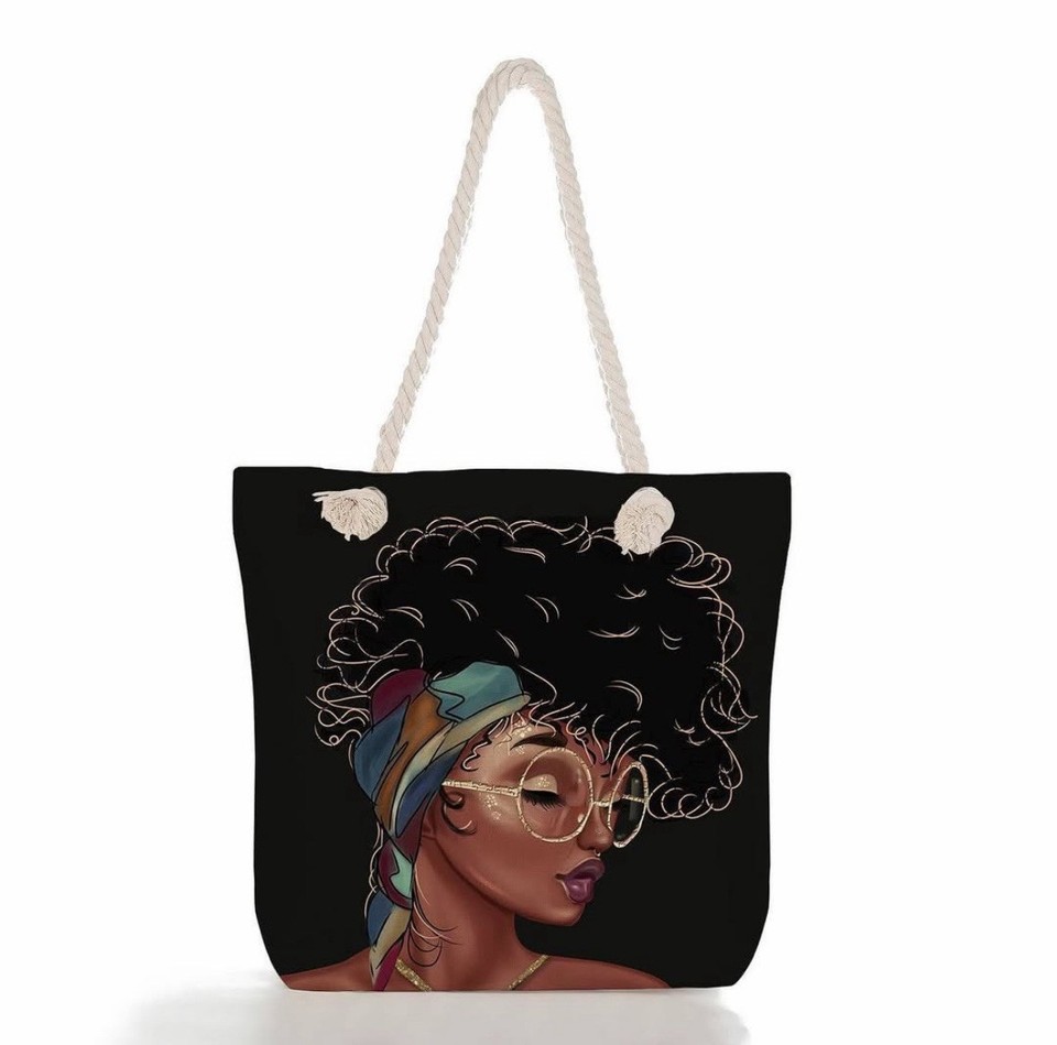 CafePress "Sistah" Natural Canvas Tote Bag - Reusable Shopping Bag, Two Sizes Available 10 thumbnail image