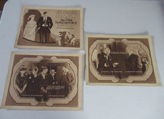3 Original 1920 Lobby Cards AN OLD FASHIONED BOY w/ Charles Ray Romantic Comedy
