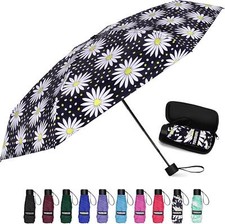 Yoobure Small Mini Umbrella With Case Light Compact Design Perfect For Travel