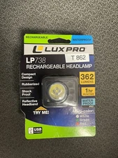 3 Color LUXPRO Headlamp Ultra Compact LED Adj & Rechargeable Waterproof 362 Lum✅
