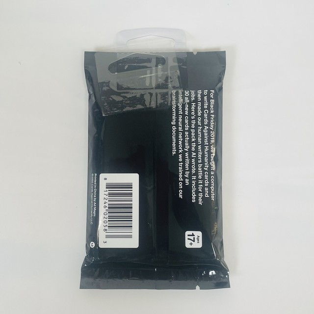 Cards Against Humanity AI Pack Expansion Black Friday 2019 Limited