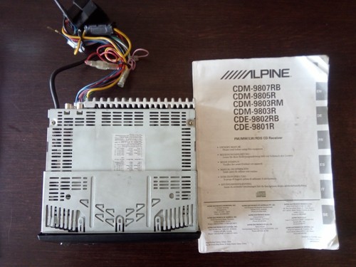 Autoradio Alpine CDM-9803 car CD receiver in-dash unit Full-DIN - Foto 11 di 14