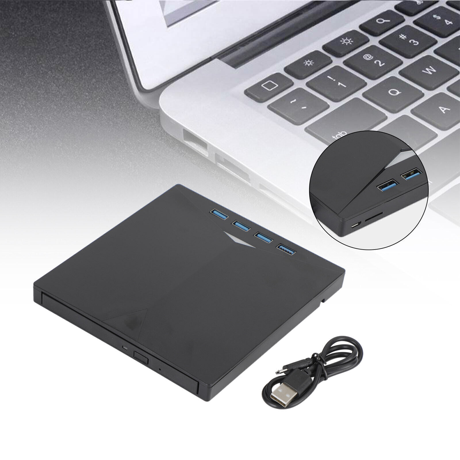 Type-C 7 IN 1 External ray Disc Burner  Reader CD CD DVD Drive USB 3.0.