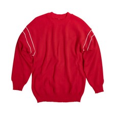 (West Germany) Intarsia Stripe, Wool Stockinette, Dropped Shoulder [sold out]