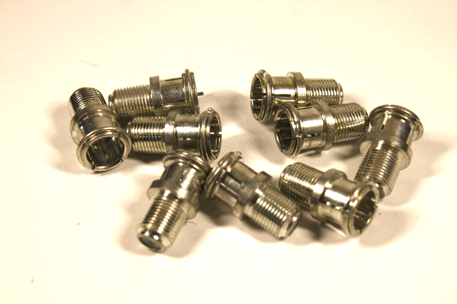 BNC Male to F Type Female Screw On Adapter Coax Cable Connector QTY 11