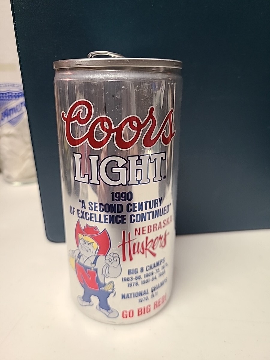 Coors Lite Beer NEBRASKA Huskers National Champs 1970, 1971 12 Oz