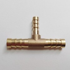 1/4" X 5/16" HOSE BARB TEE Brass Pipe 3 WAY T Fitting Gas Fuel Water Air M888
