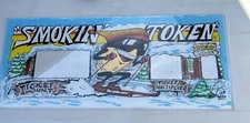 Factory Original Smokin Token Arcade game sign marquee Of52