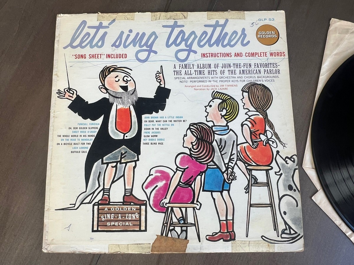 The Glow-Tones Let's Sing Together Vinyl Lp Album Golden Records