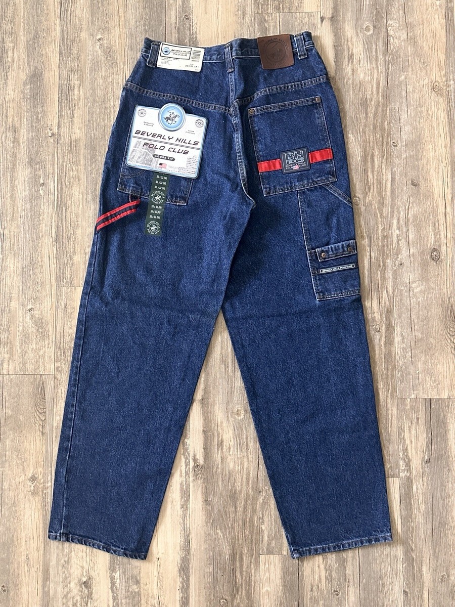 Vintage Y2K Beverly Hills Polo Club Baggy Wide Leg Jeans Sz 33 VTG
