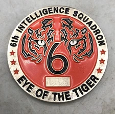 6th Intelligence Squadron Tiger Top 4 Osan Airbase, ROK Challenge Coin