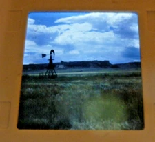 1981 Stereo realist slide Paper Near Hawk Springs Windmill