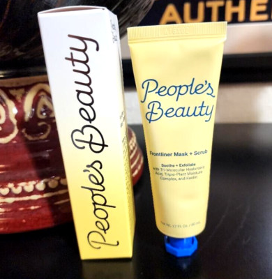 PEOPLE'S BEAUTY Frontliner Mask + Scrub, 1.7 oz / 50 mL SEALED NIB + GIFT!