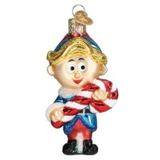 Old World Christmas HERMEY THE ELF 44208 Glass Ornament w/ OWC Box