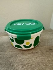 Tabitha Brown Target Plastic Round Container Plus Small Insert White Green