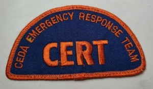 CERT Emergency Response Team Embroidered Patch 4 Inches Wide
