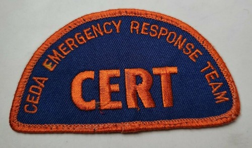 CERT Emergency Response Team Embroidered Patch 4 Inches Wide