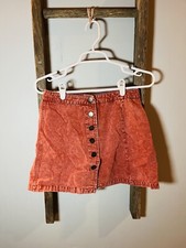 Entro Mini Skirt Sz S Rust Colored Cotton