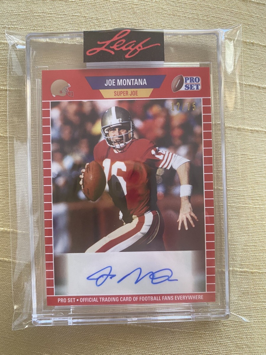 2021 Leaf Pro Set Sports Joe Montana AUTO #PSA-JM1 Autograph