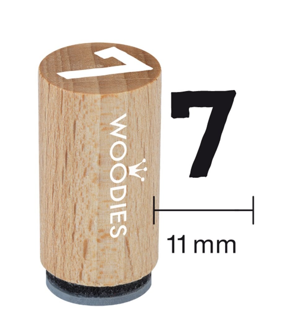 Timbro N. 7 Legno Mini Woodies | Royal Posthumus